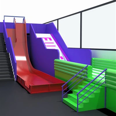 Loc de joacă interior Dount Slide Drop Slide